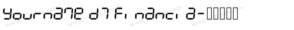 Yourname D7 Financia字体转换